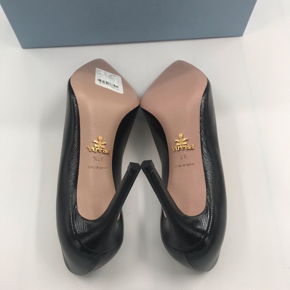 Prada Shoes Prada Heels NWB 1/2 size off 37L 37.5R - Picture 8 of 14